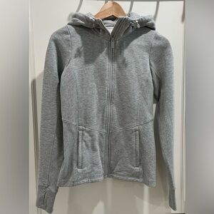 EUC like new alo yoga foundation zip hoodie gray sz XS
